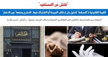 القيمة القانونية للمصلحة كدليل على ارتكاب الجريمة أو الاشتراك فيها.. برلمانى – المحرر العربي