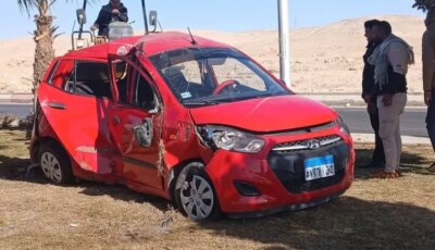 إصابة شخصين إثر انقلاب سيارة بالمنيا الجديدة (صور)- المحرر العربي