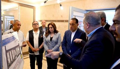 رئيس الوزراء يتفقد مشروع إسكان لمحدودى الدخل بالعجيزي نفذه صندوق التنمية الحضرية