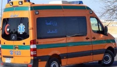 إصابة 3 أشخاص في حادث انقلاب سيارة ملاكى على الطريق الحر