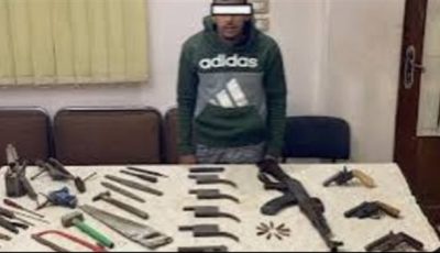 ضبط شخص لإدارته ورشة لتصنيع الأسلحة النارية والاتجار فيها ببدر