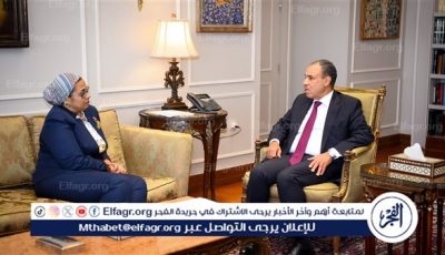 وزير الخارجية والهجرة يستقبل رئيسة المجلس القومى للمرأة
