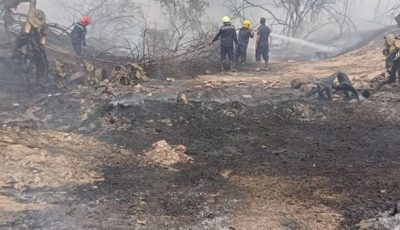 نشوب حريق بالمزرعة الملحقة بمستعمرة الجذام بأبو زعبل