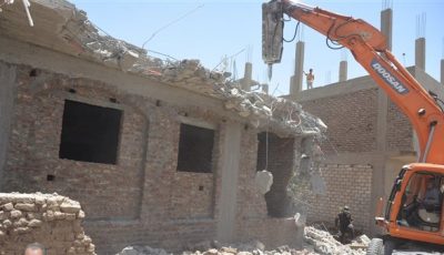 حملة موسعة لازالة التعديات والمباني المخالفة في الأقصر