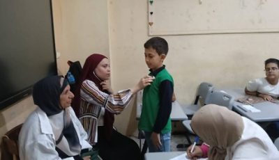جامعة بنها تواصل قوافلها الطبية بمدارس القليوبية
