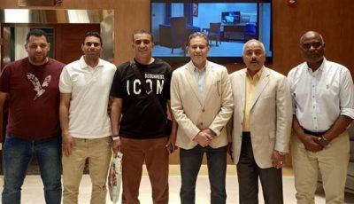 التحدى الليبي يكرم خالد جلال وجهازه بعد نهاية الموسم