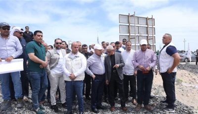 وزير النقل يتابع تنفيذ خط سكة حديد بئر العبد – العريش