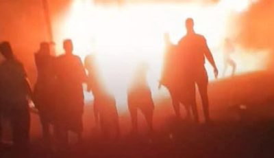 حريق ضخم يلتهم مصنع بلاستيك بالمدينة الصناعية الجديدة بالمنيا