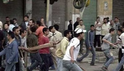 مشاجرة عنيفة بالأسلحة البيضاء ومواد حارقة بين عائلتين في المنيا