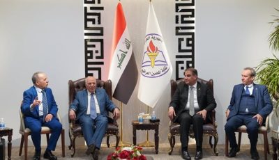 استقبال حافل لنقيب المعلمين في العراق لحضور اجتماع اتحاد المعلمين العرب ببغداد