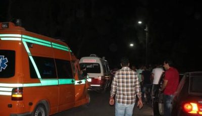 إصابة 8 أشخاص إثر تصادم ربع نقل بميكروباص بالمنيا
