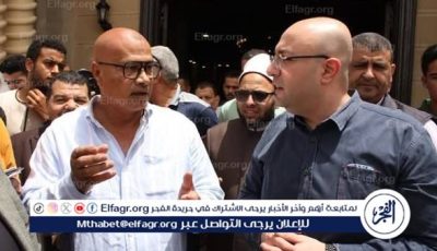 محافظ بني سويف يستمع لمطالب وشكاوى المواطنين عقب أدائه صلاة الجمعة بمسجد الرضا